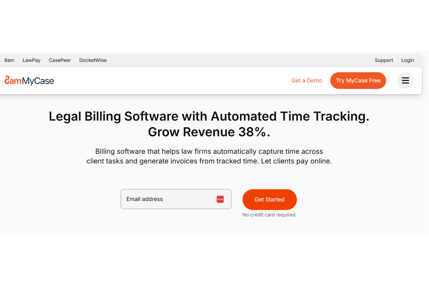 MyCase is legal practice management software offering billing, invoicing, and case management tools.