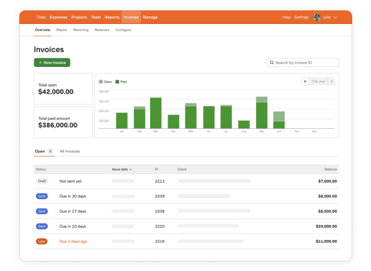Harvest is a web-based time tracking and invoicing tool.