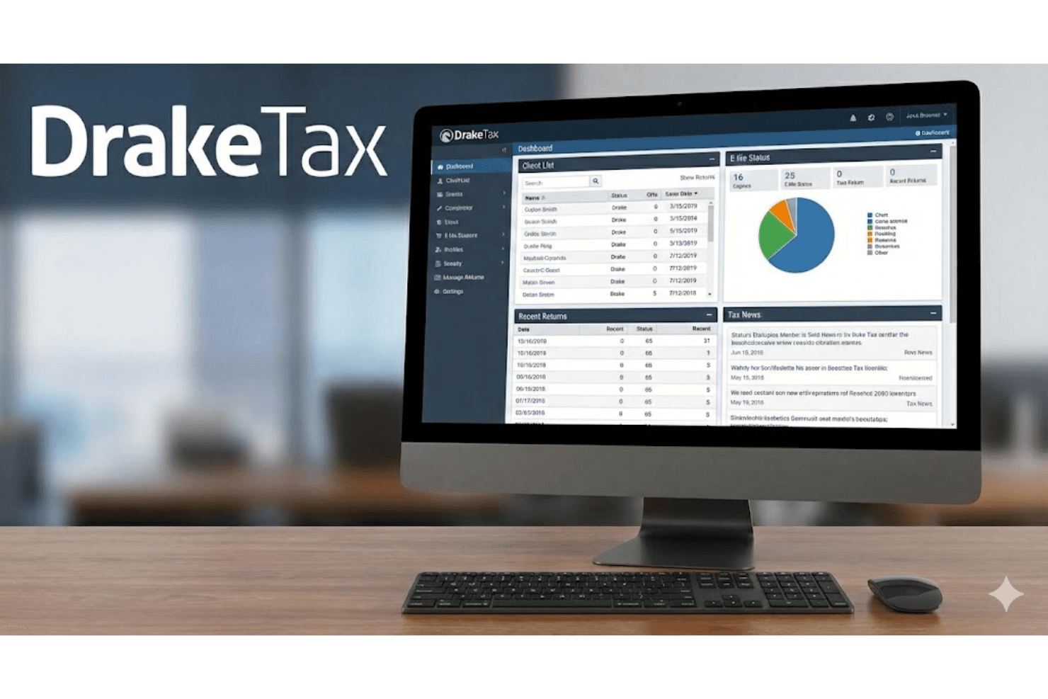 Drake Tax prepares and files tax returns with tools for accuracy and compliance.