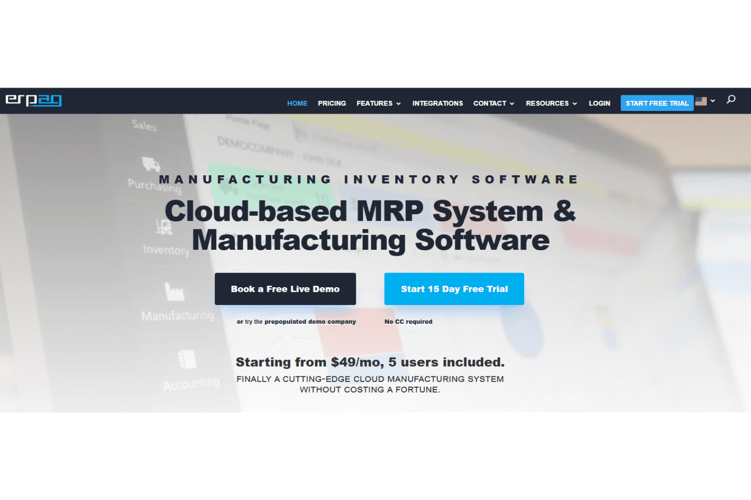 ERPAG centralizes inventory, finance, sales, and manufacturing in one system.