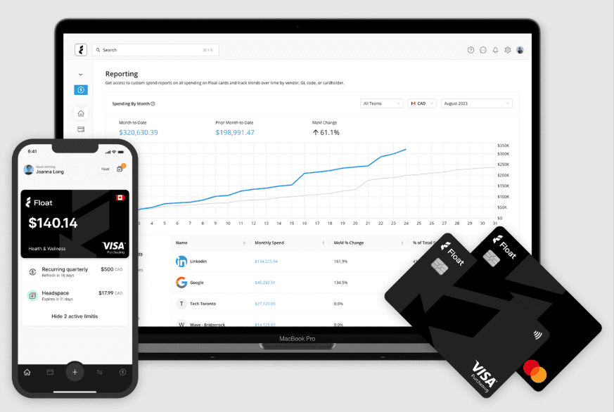 Float Financial offers business cards bills and high yield cash management.