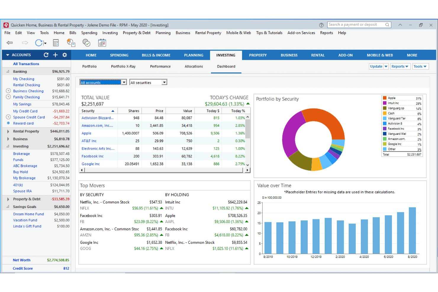 Quicken helps individuals and small teams manage budgets, expenses, and finances easily.
