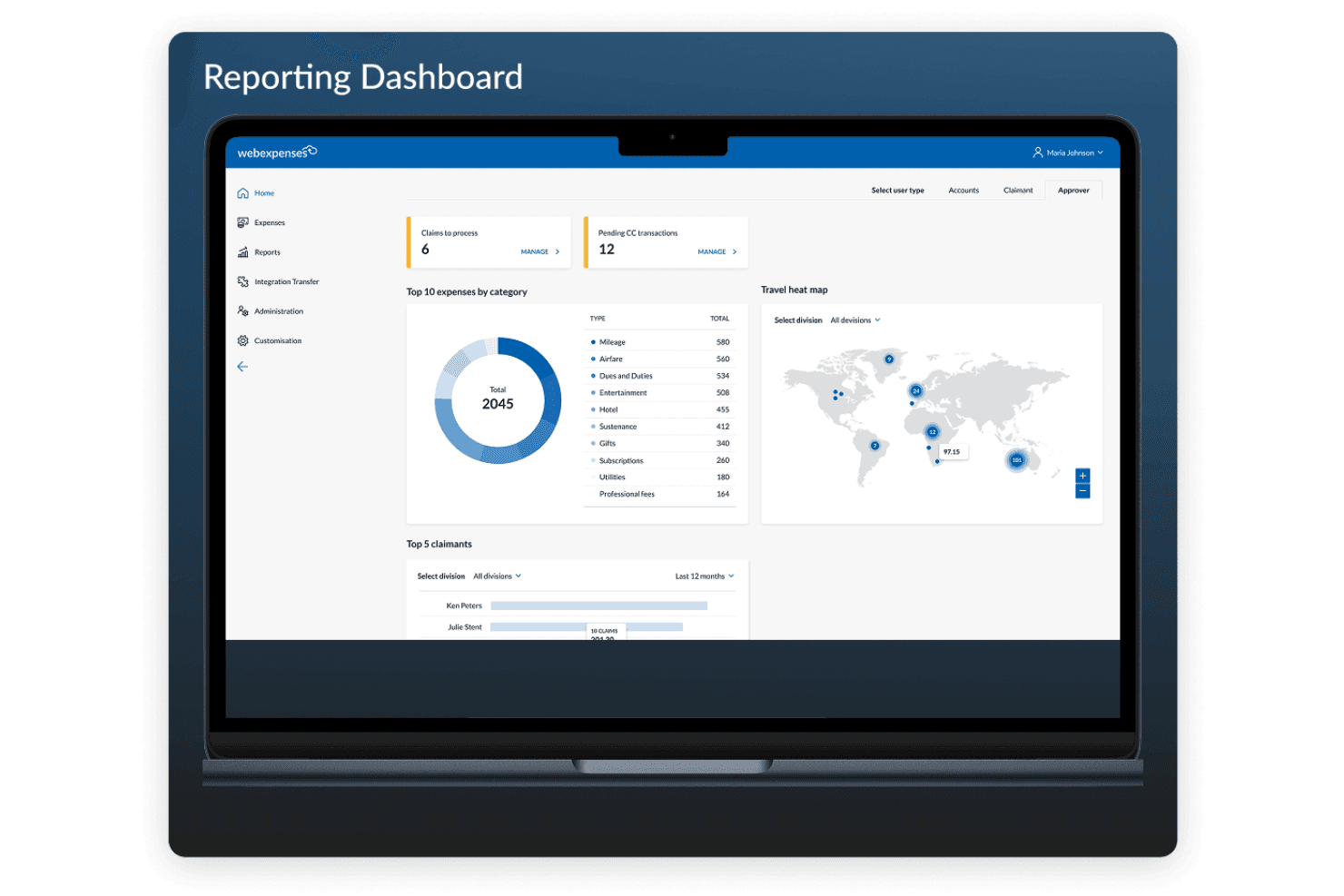 Automates expense tracking, reporting, and approvals for businesses.