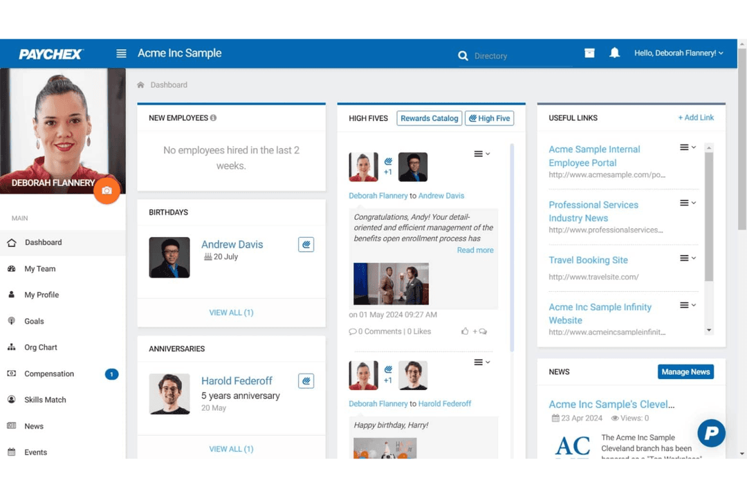 Paychex automates payroll, tax filing, and employee payments.