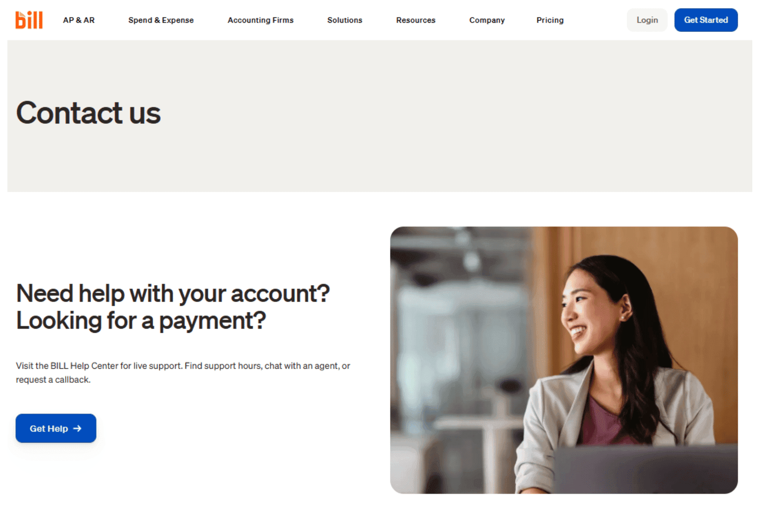 BILL customer support with live chat, phone help, and help center.