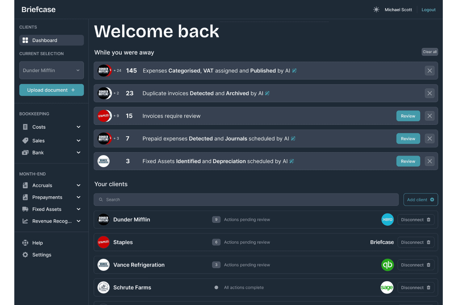 Briefcase helps finance teams automate accounting workflows and gain real-time financial insights with AI.