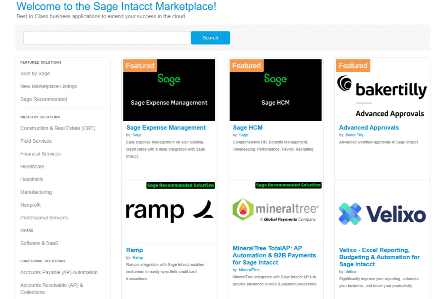 Sage Intacct integrations with BILL, Ramp, Deel, ADP, and DataBlend.