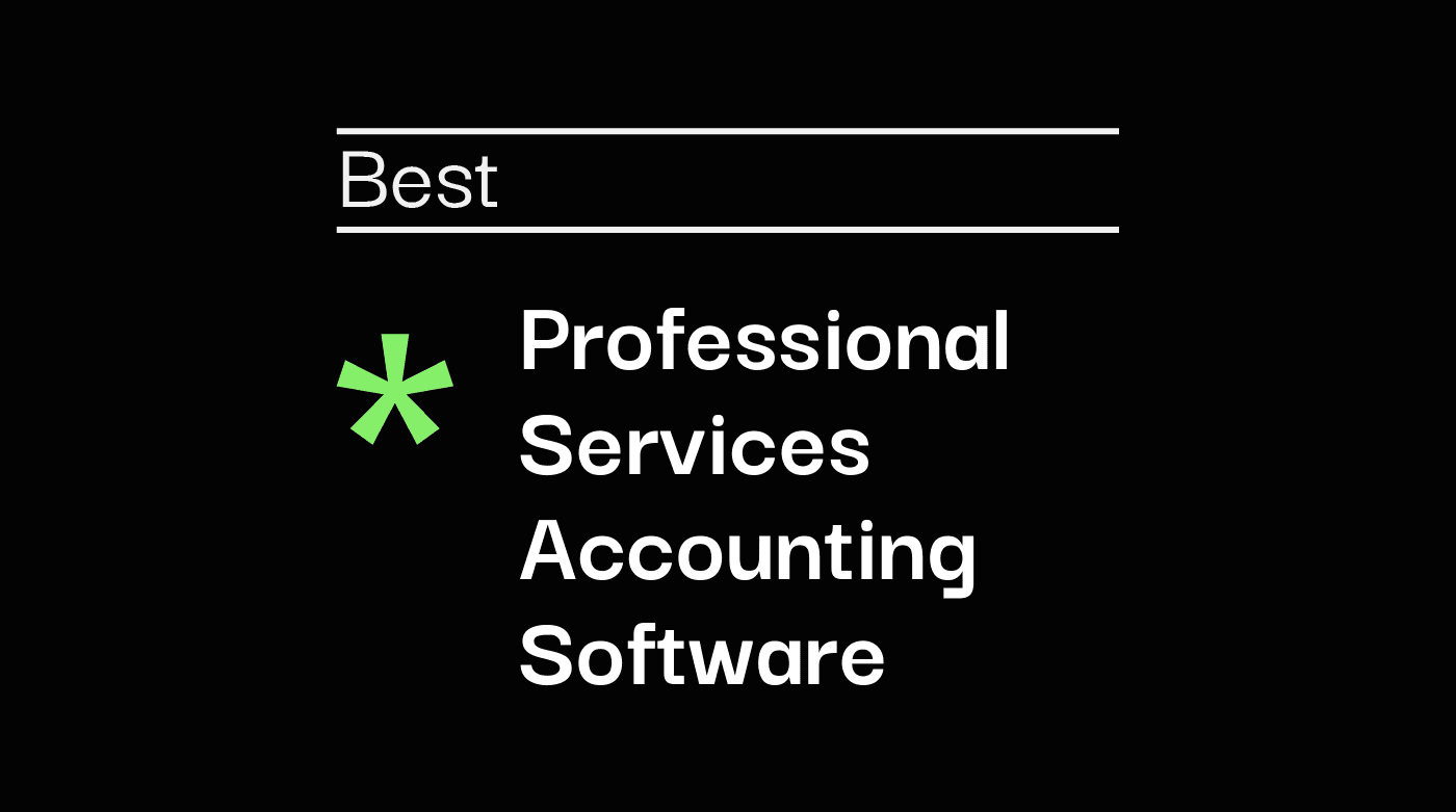 Professional services accounting software best tools