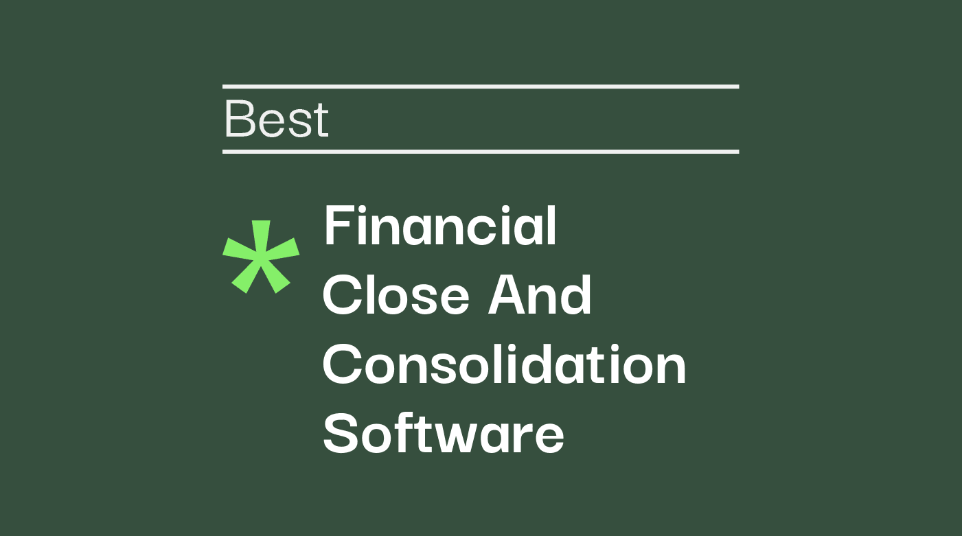 Financial close and consolidation software best tools