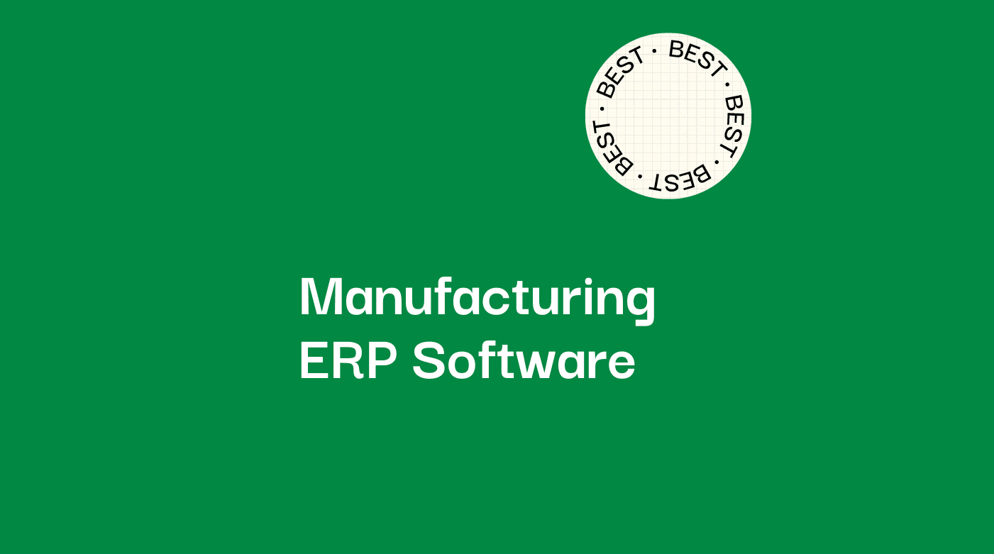 Manufacturing erp software best tools