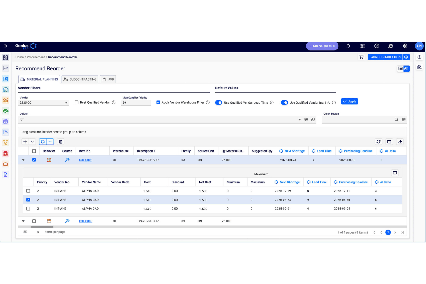 screenshot - Genius ERP Review: Pros, Cons, Features, and Pricing