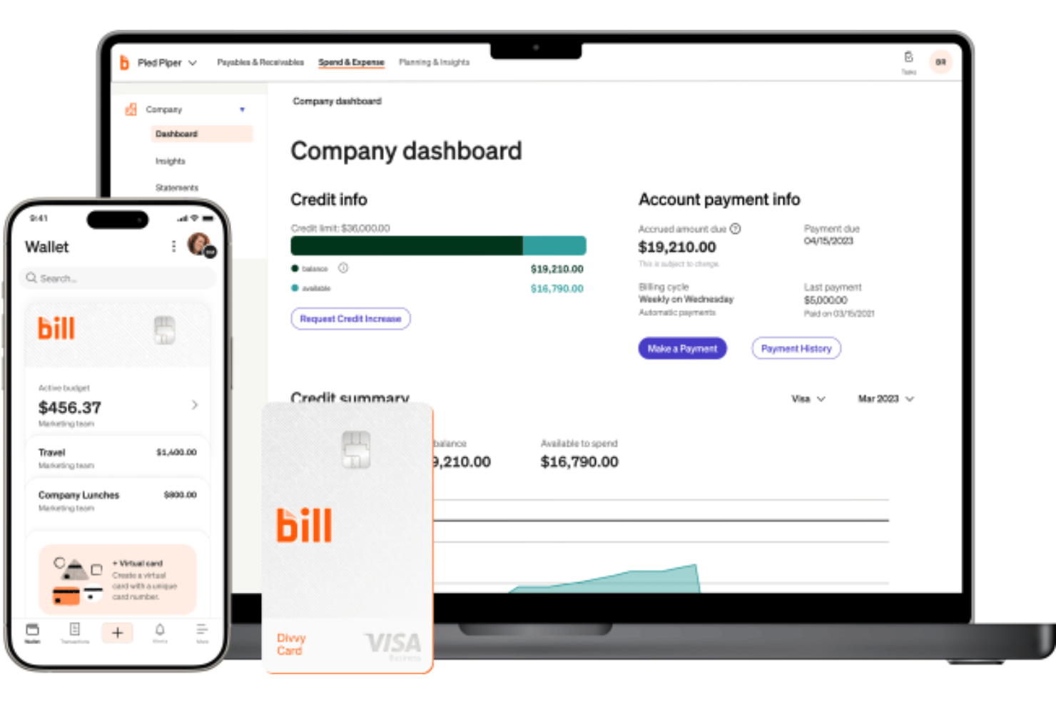 BILL centralizes payments, approvals, expenses, and cash flow.