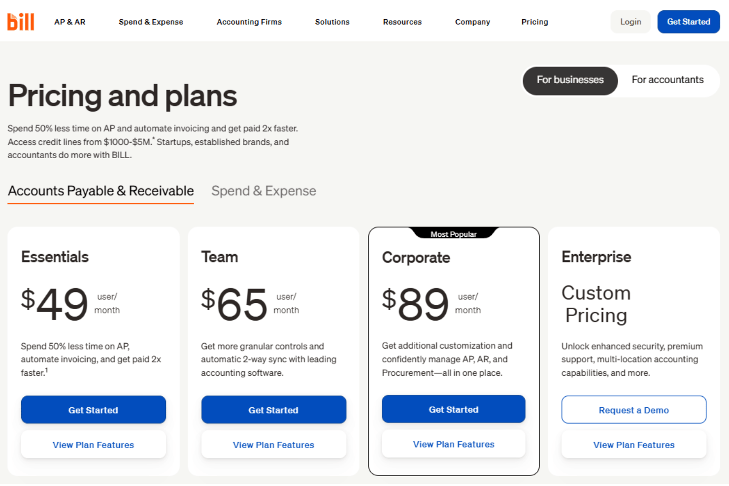screenshot - BILL Review: Pros, Cons, Features and Pricing Explained