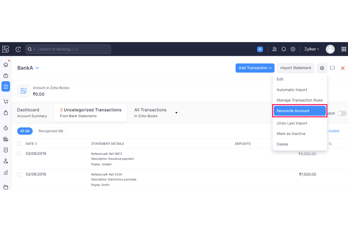 screenshot - Zoho Books Review 2026: Pros, Cons, Features and Pricing