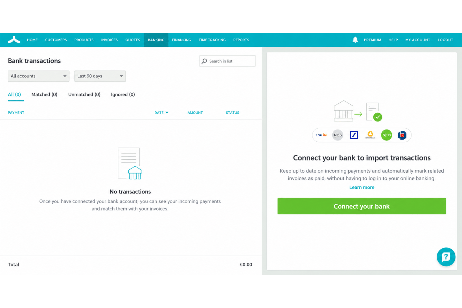 Zervant integrations with PayPal, Stripe, Klarna, and accounting tools.