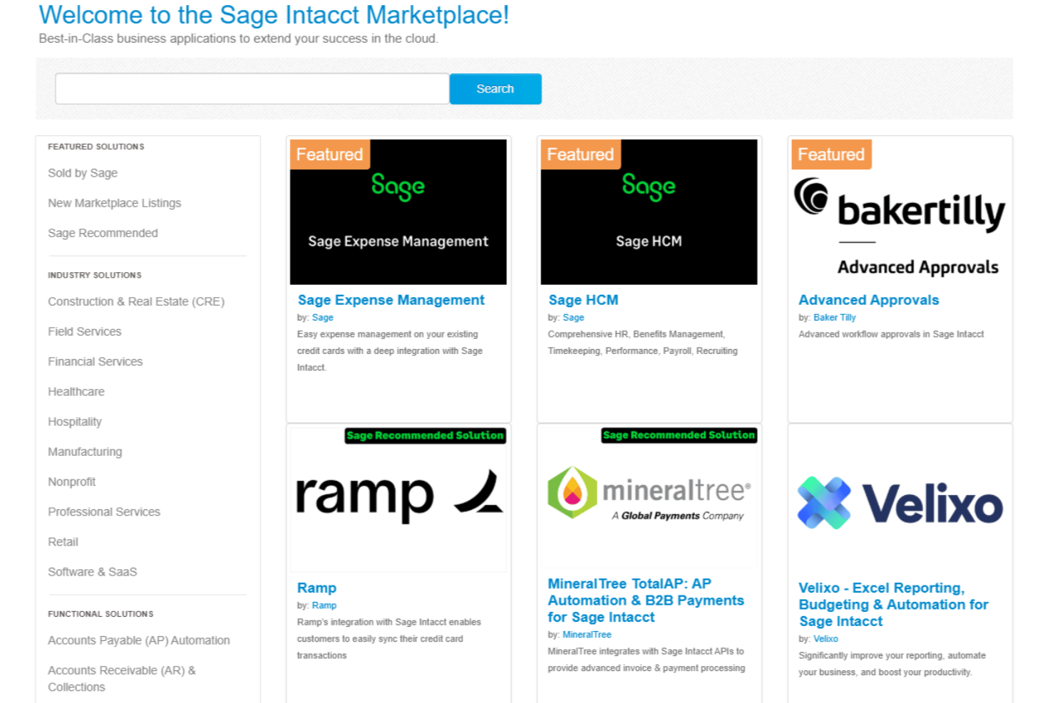 Sage Intacct integrations with BILL, Ramp, Deel, ADP, and DataBlend.