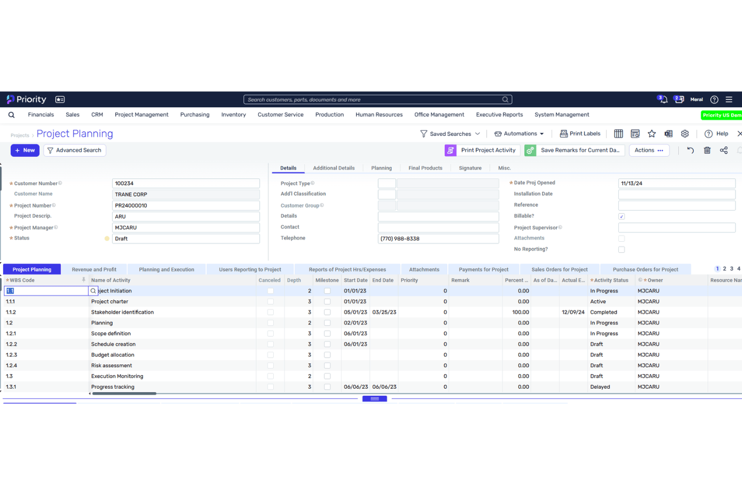 screenshot - Priority ERP Review: Pros, Cons, Features, and Pricing Overview