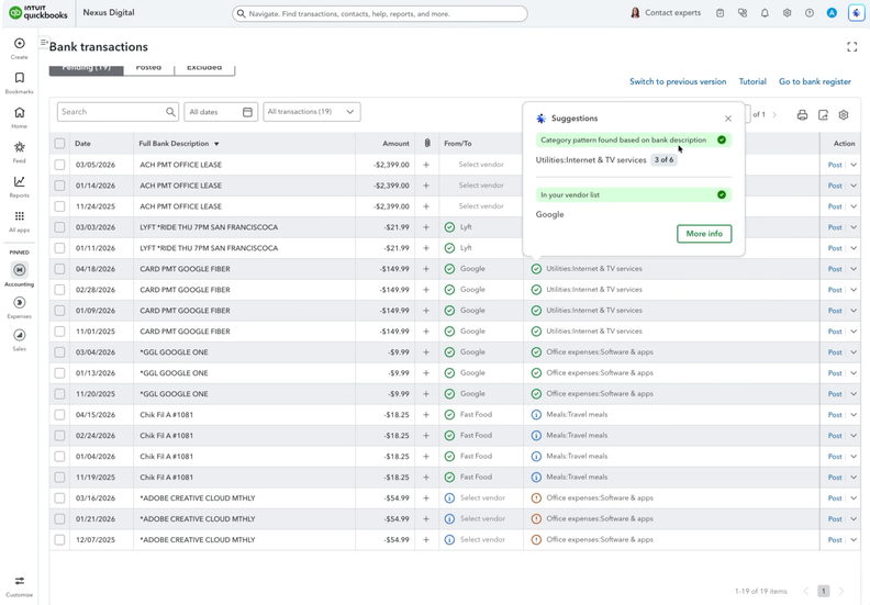 QuickBooks Adds AI Bank Feeds, Payroll Tools, and Built-In Time Tracking