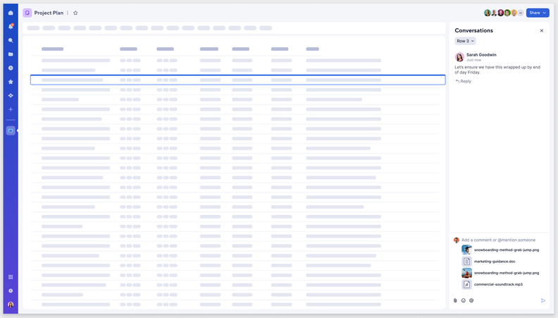 Smartsheet Adds Attachments to Conversations In New Views