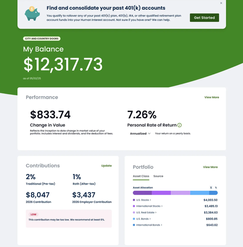 BambooHR Adds Retirement Savings Powered by Human Interest