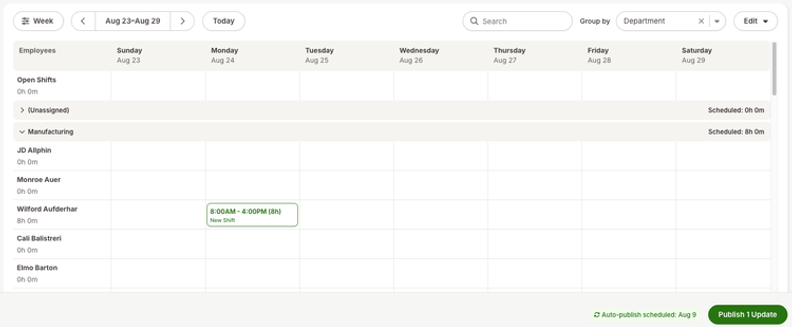 BambooHR Automates Recurring Shift Schedule Publishing