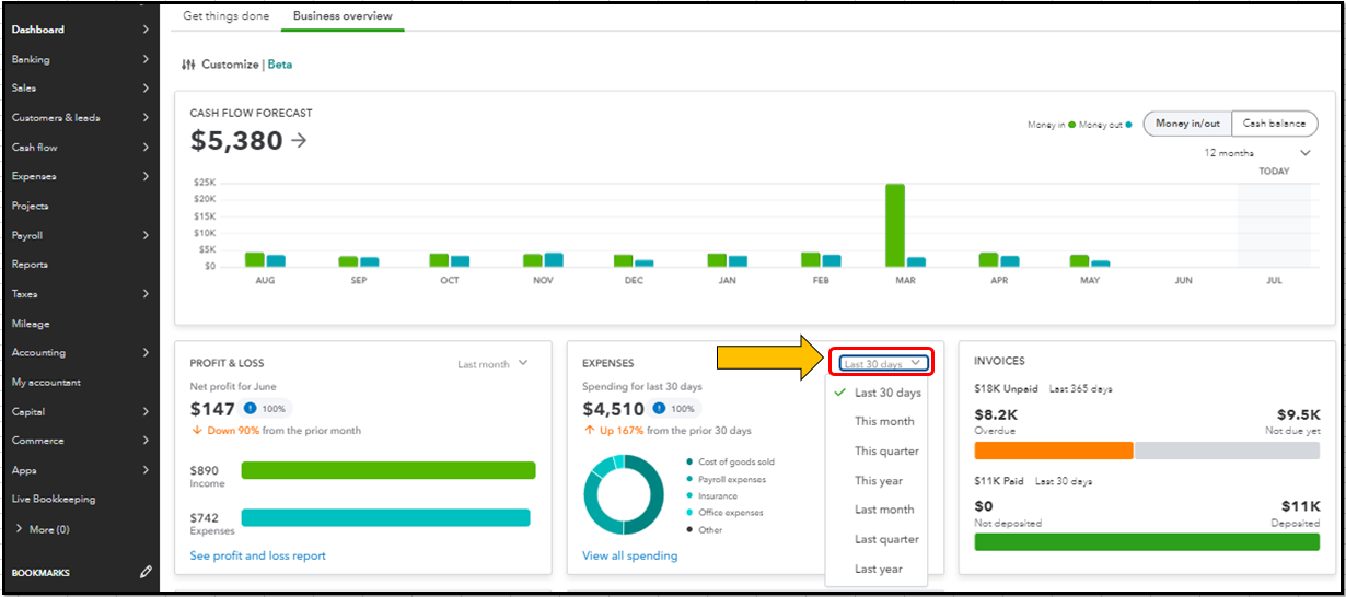 screenshot - QuickBooks Review: Pros, Cons, Features & Pricing