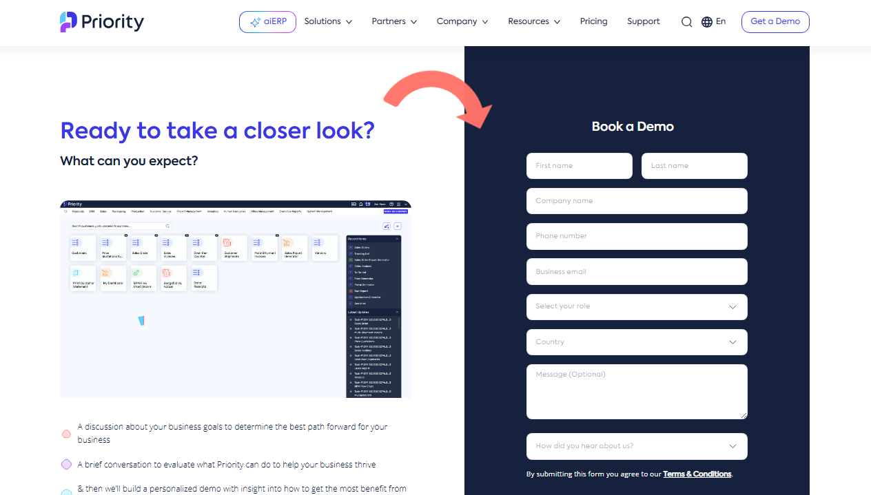 screenshot - Priority ERP Review: Pros, Cons, Features, and Pricing Overview
