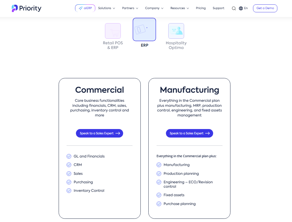 screenshot - Priority ERP Review: Pros, Cons, Features, and Pricing Overview