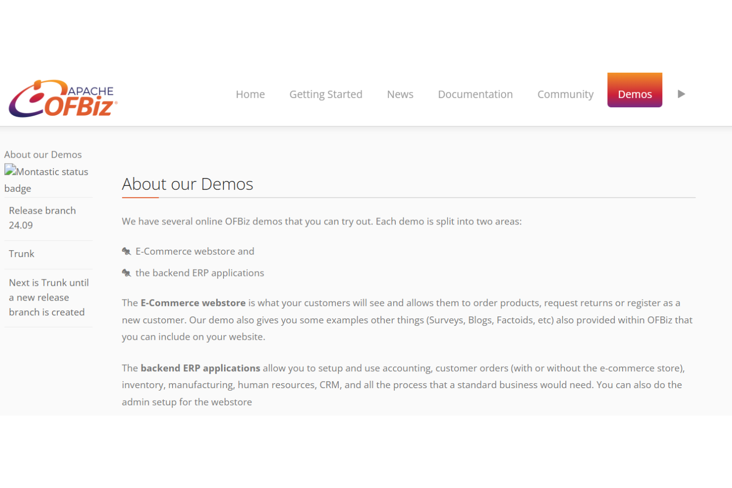 screenshot - Apache OFBiz Review: Pros, Cons, Features, and Pricing