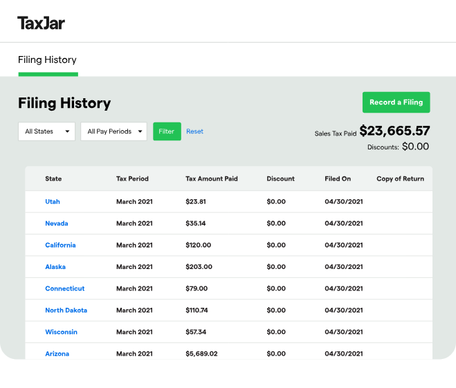 screenshot - TaxJar Review: Pros, Cons, Features, and Pricing