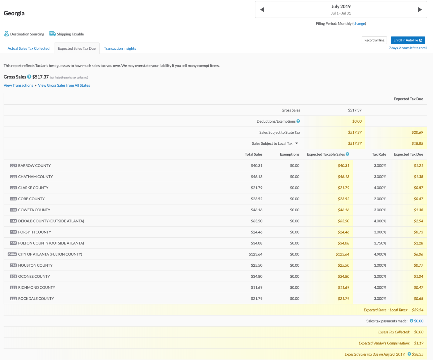screenshot - TaxJar Review: Pros, Cons, Features, and Pricing