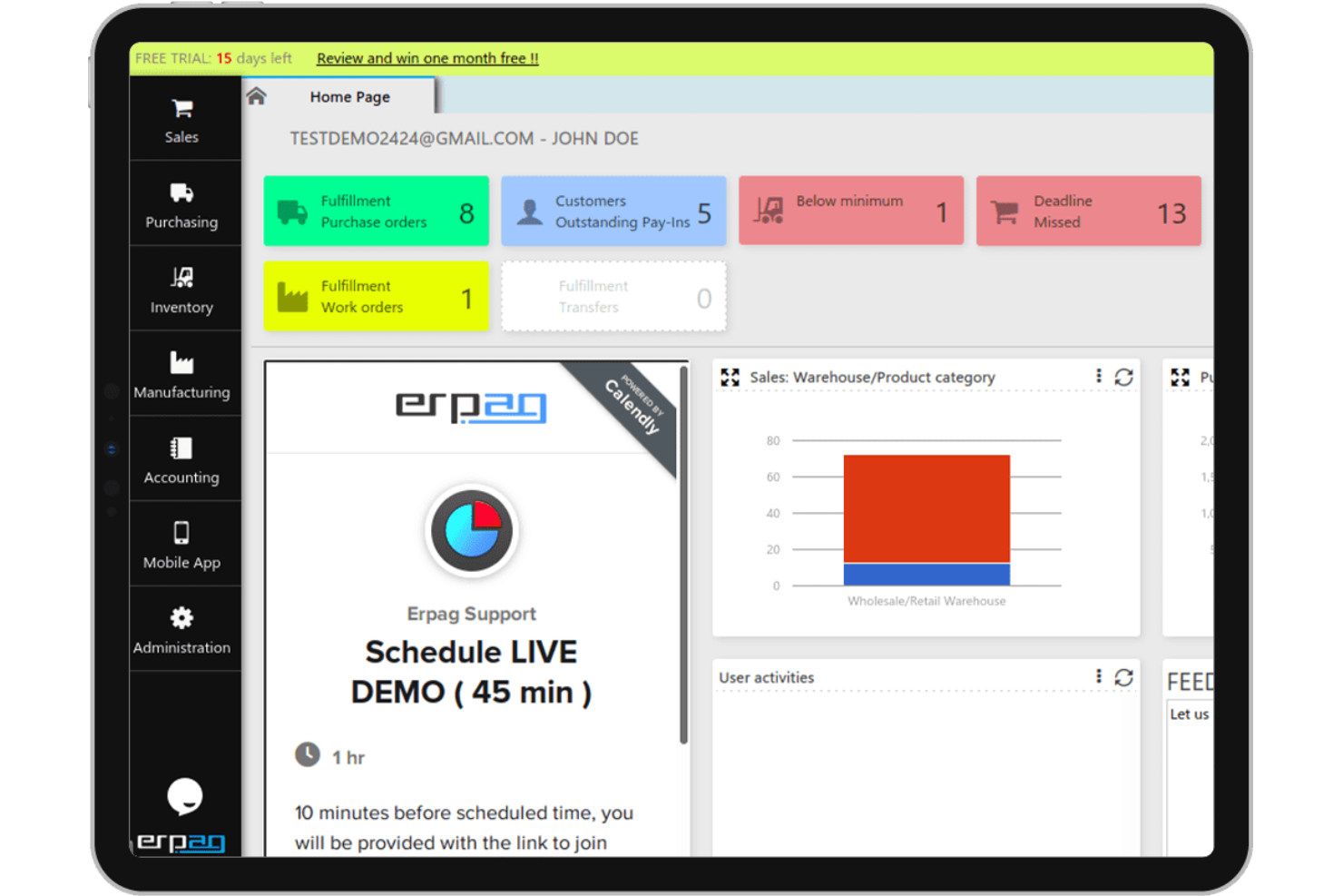 screenshot - ERPAG Review: Pros, Cons, Features and Pricing