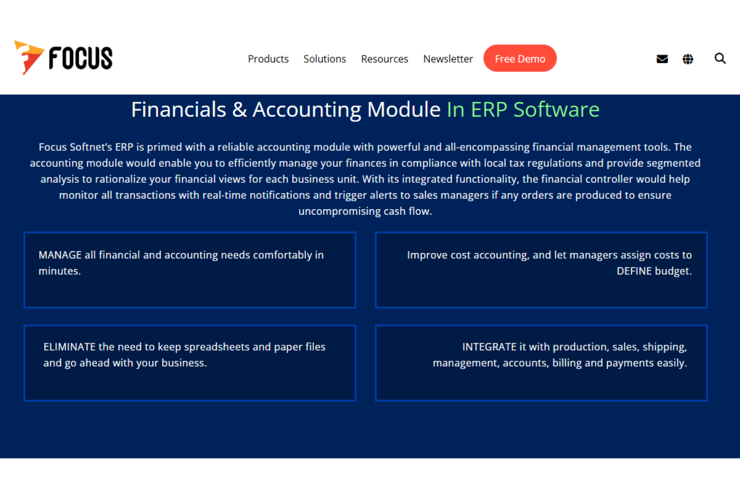 screenshot - Focus ERP Review: Pros, Cons, Features, and Pricing