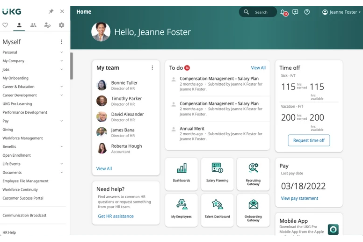 screenshot - UKG Review: Pros, Cons, Features, and Pricing