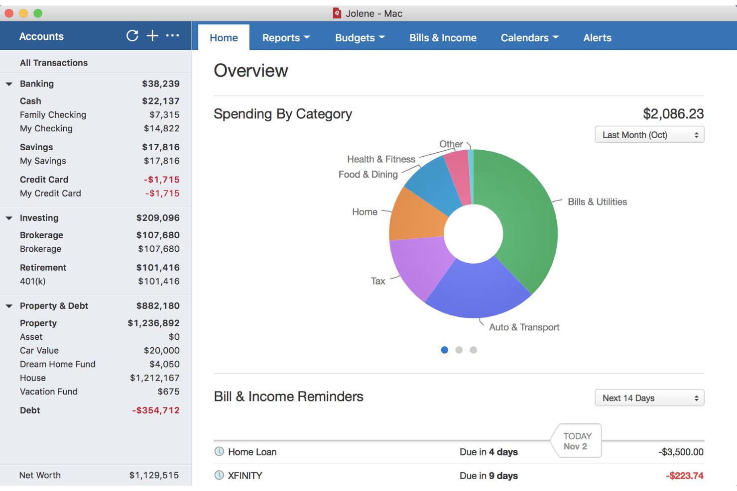 screenshot - Quicken Review: Pros, Cons, Features, and Pricing