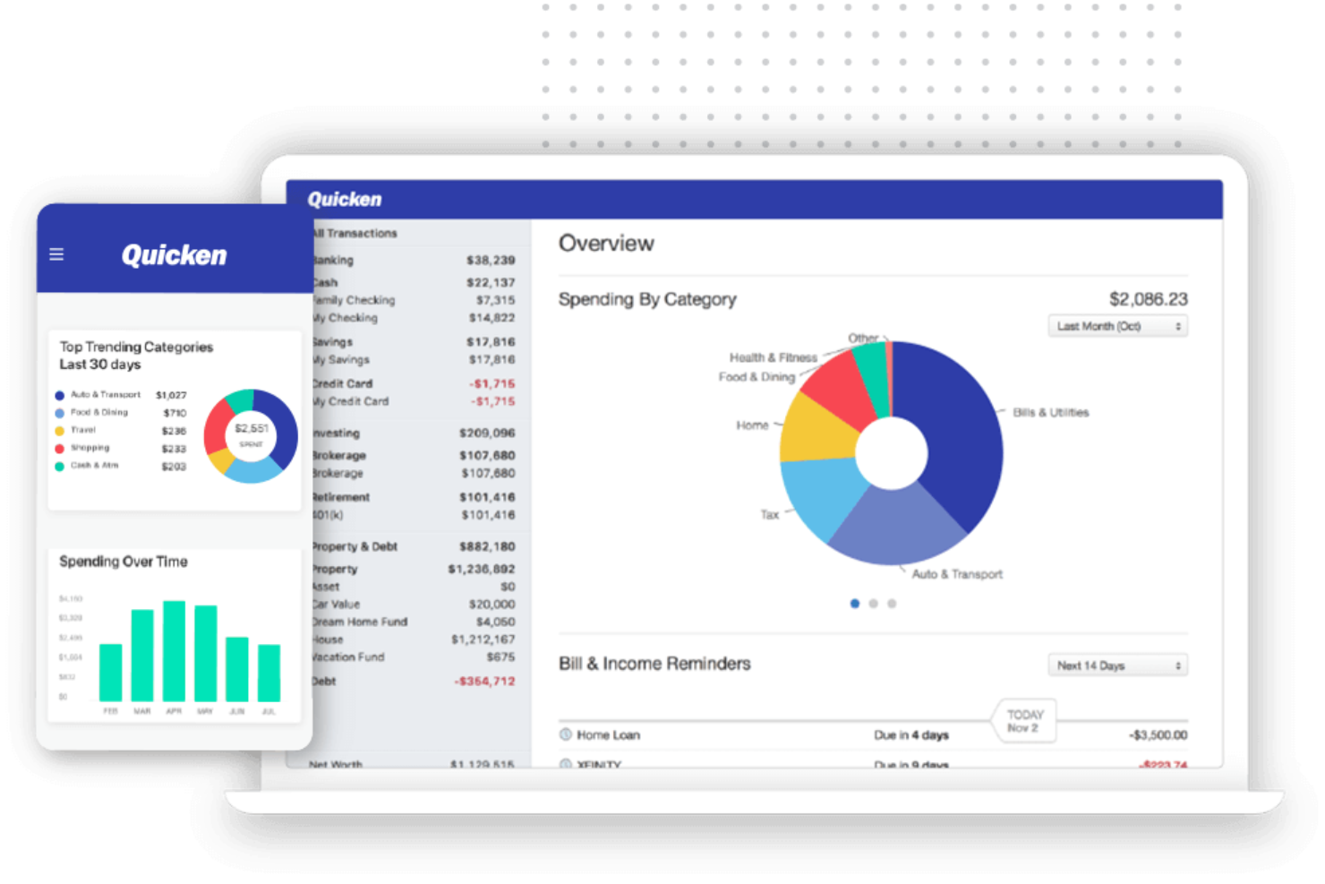 screenshot - Quicken Review: Pros, Cons, Features, and Pricing