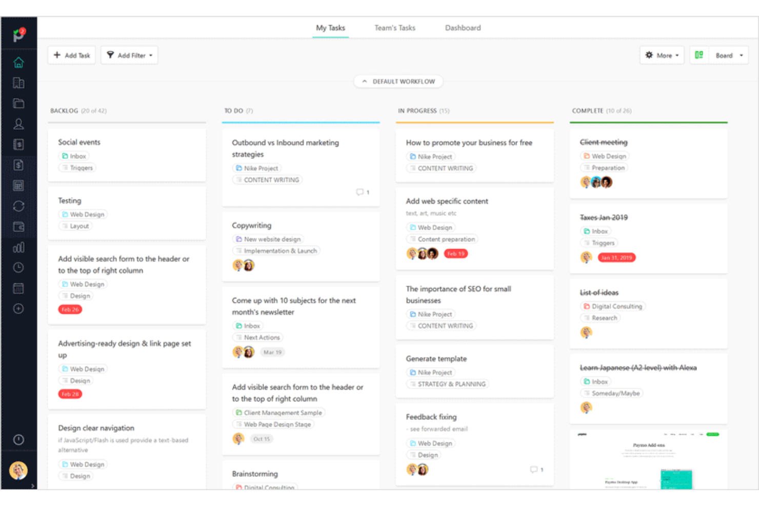 screenshot - Avis sur Paymo : Avantages, Inconvénients, Fonctionnalités et Tarification