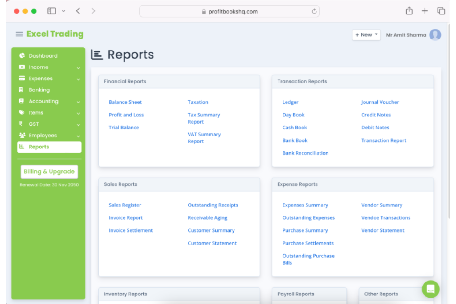 screenshot - ProfitBooks Review: Pros, Cons, Features and Pricing