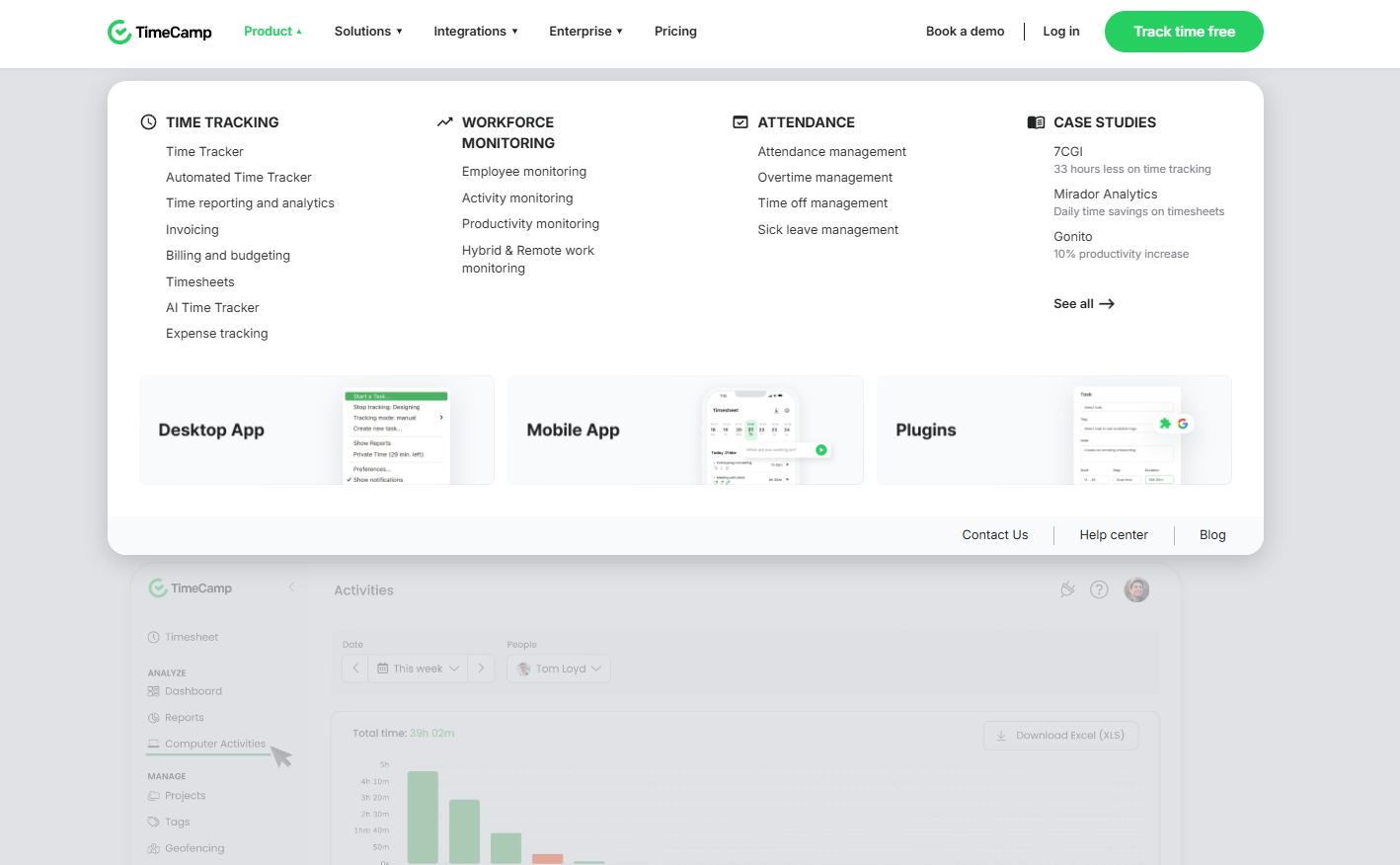 screenshot - TimeCamp Review: Pros, Cons, Features and Pricing 