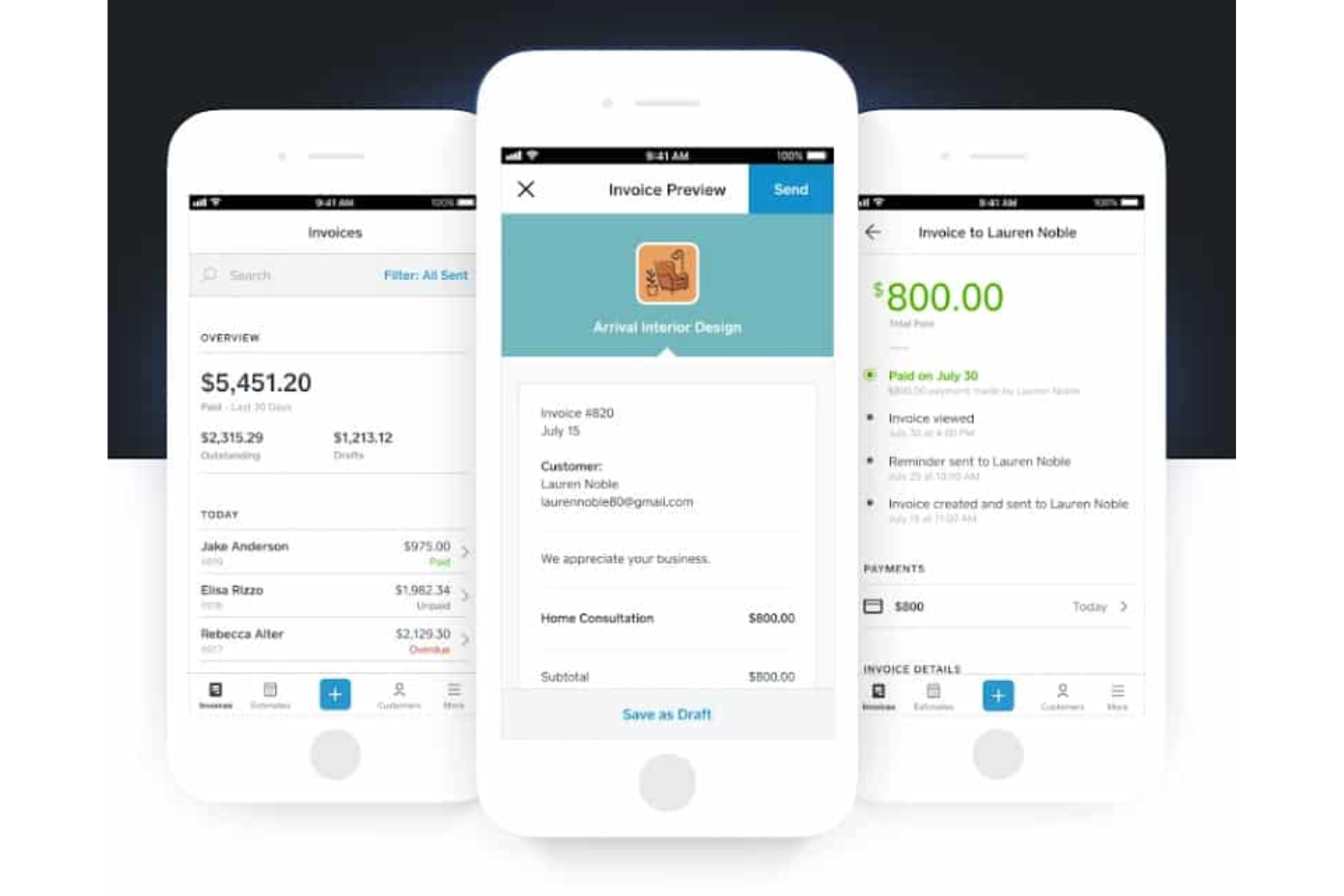 screenshot - Square Invoices Review: Pros, Cons, Features and Pricing