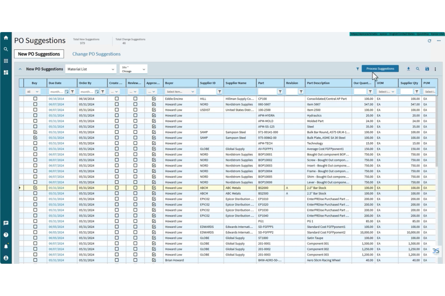 screenshot - Epicor Kinetic Review: Pros, Cons, Features and Pricing