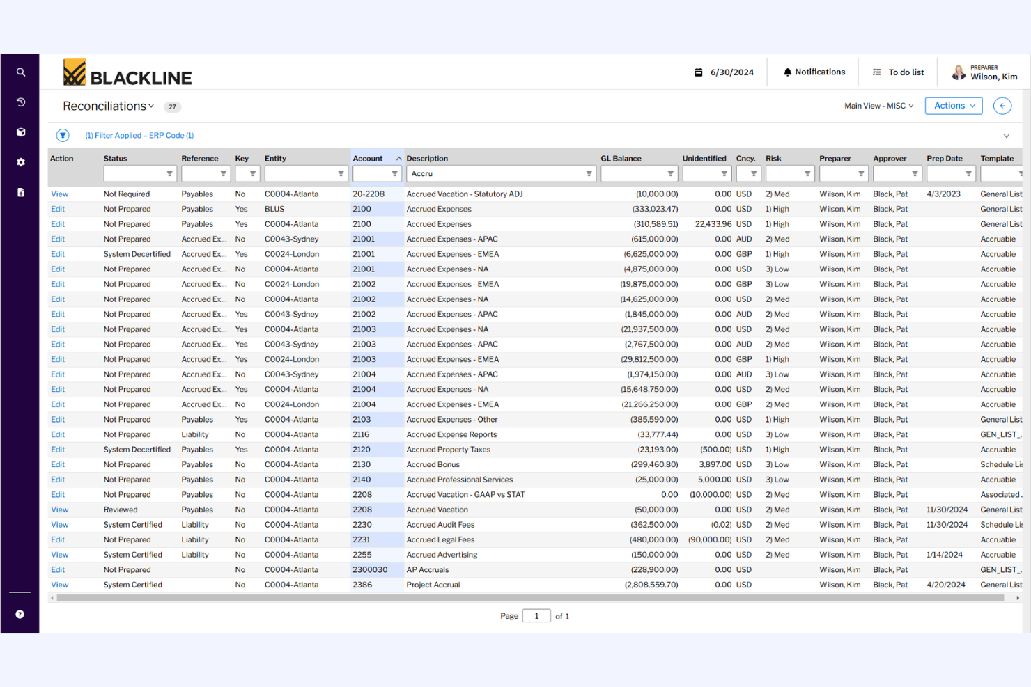 screenshot - BlackLine Review 2026: Pros, Cons, Features, and Pricing