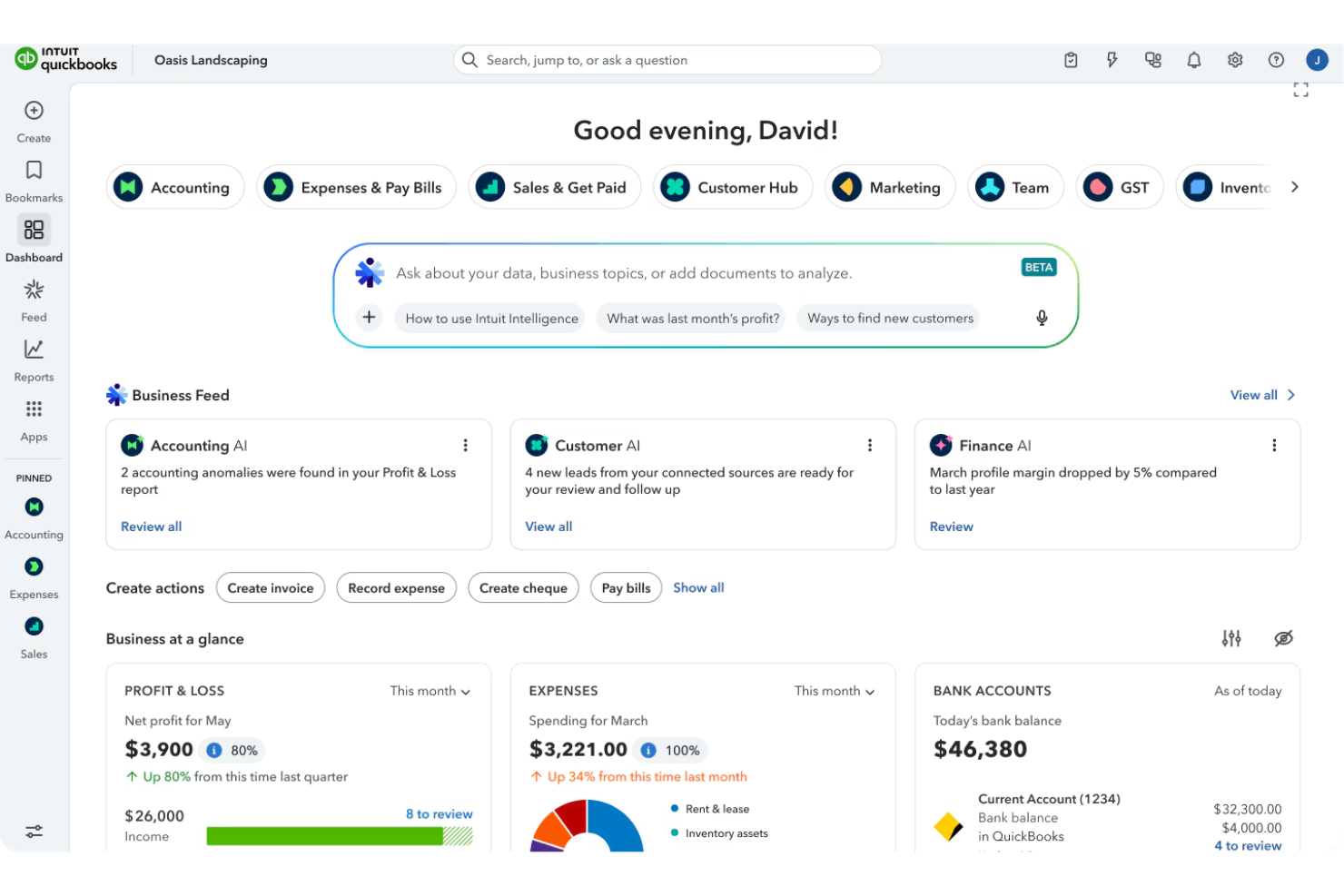 screenshot - QuickBooks Online Review 2026: Pros, Cons & Pricing