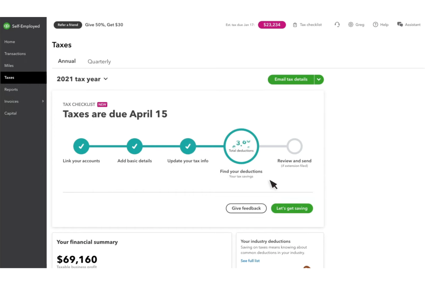 screenshot - Avis sur QuickBooks Online : Avantages, Inconvénients, Fonctionnalités et Tarification