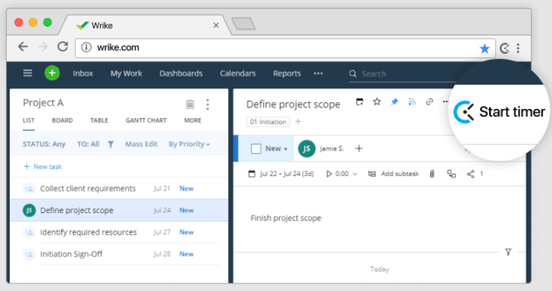 screenshot - Wrike Review: Pros, Cons, Features and Pricing