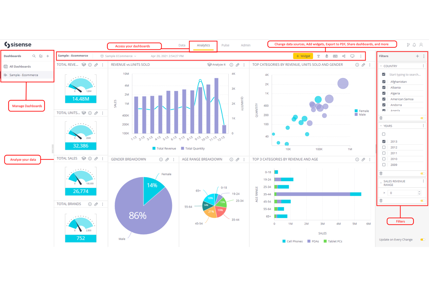 screenshot - Sisense Review: Pros, Cons, Features and Pricing