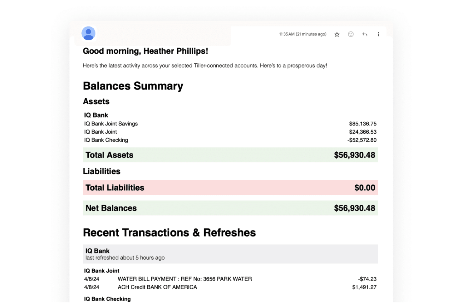 screenshot - Tiller Money Review: Pros, Cons, Features, and Pricing Explained