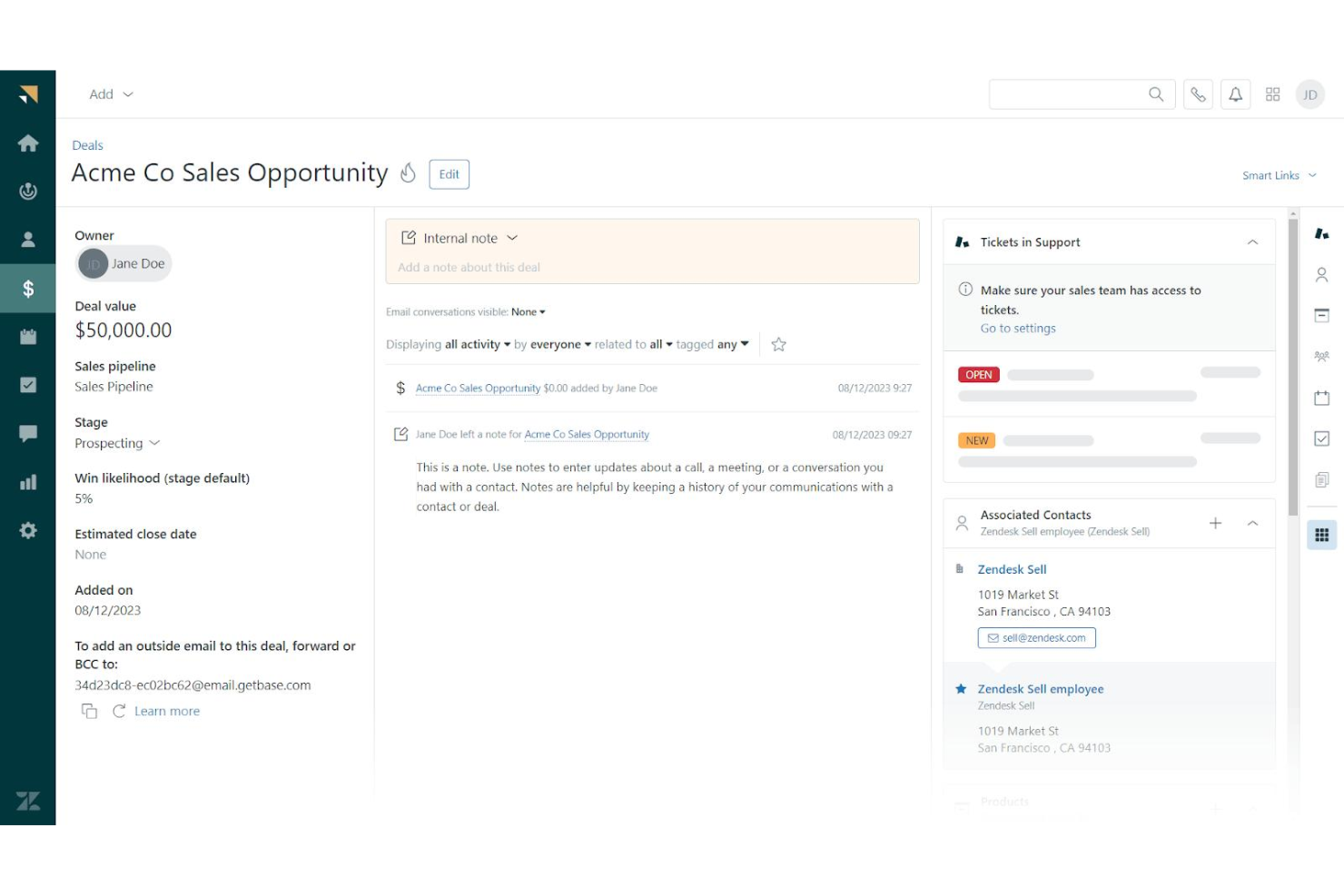 screenshot - Zendesk Sell Review: Pros, Cons, Features and Pricing Explained