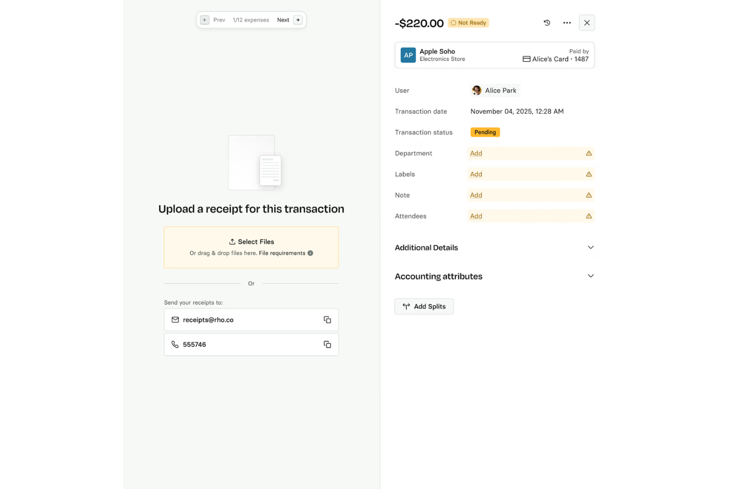 screenshot - Rho Review: Pros, Cons, Features and Pricing