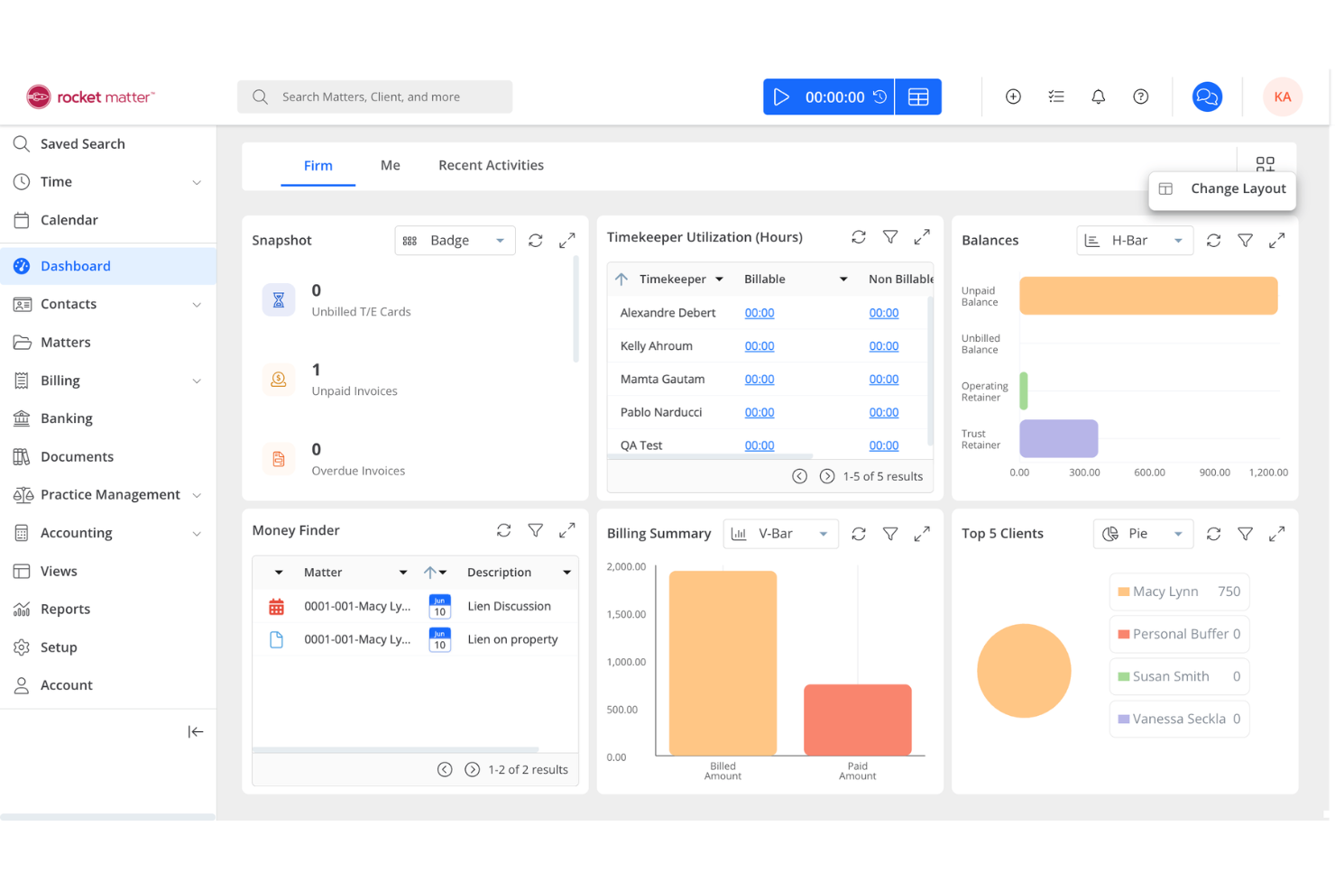 screenshot - Rocket Matter Review: Pros, Cons, Features, and Pricing Explained